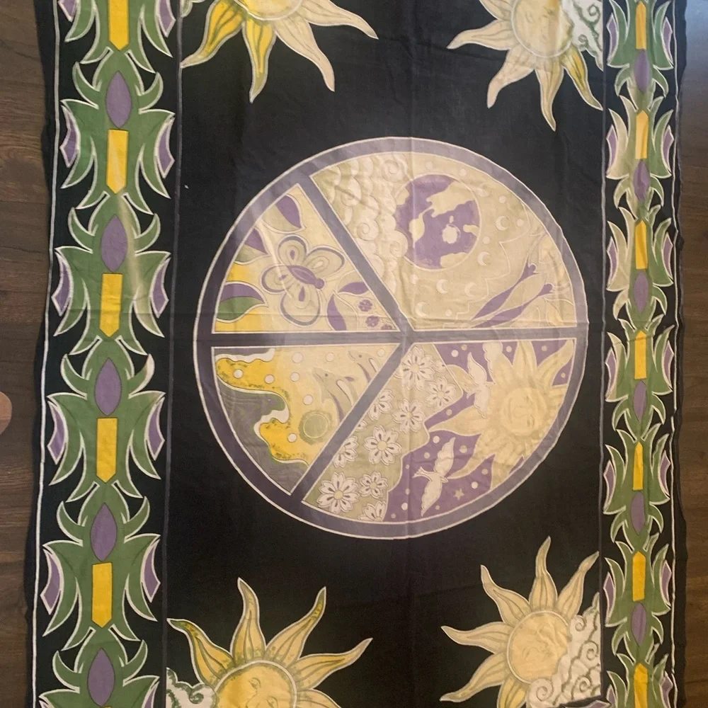 Dan Morris Gypsy Rose Tapestry 2002 Vintage Large Wall Hanging
